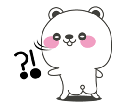 Polar bear carrot and stick3(Eng) sticker #9343650