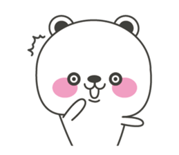 Polar bear carrot and stick3(Eng) sticker #9343651