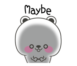 Polar bear carrot and stick3(Eng) sticker #9343652