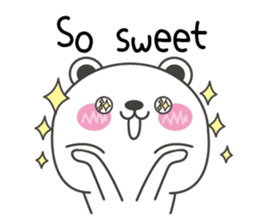 Polar bear carrot and stick3(Eng) sticker #9343655