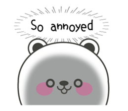 Polar bear carrot and stick3(Eng) sticker #9343658