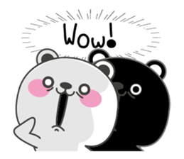 Polar bear carrot and stick3(Eng) sticker #9343661