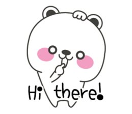 Polar bear carrot and stick3(Eng) sticker #9343662