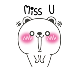 Polar bear carrot and stick3(Eng) sticker #9343666
