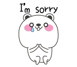 Polar bear carrot and stick3(Eng) sticker #9343667