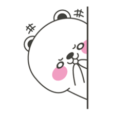 Polar bear carrot and stick3(Eng) sticker #9343668