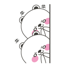 Polar bear carrot and stick3(Eng) sticker #9343669