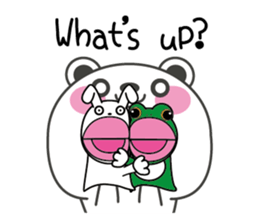Polar bear carrot and stick3(Eng) sticker #9343674