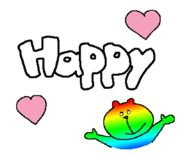 Iridescent bear sticker #9344092