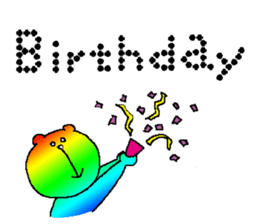 Iridescent bear sticker #9344093