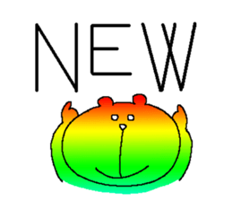 Iridescent bear sticker #9344094