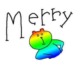 Iridescent bear sticker #9344096