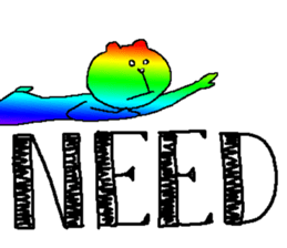 Iridescent bear sticker #9344101