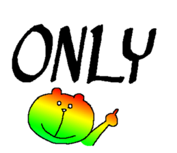 Iridescent bear sticker #9344104