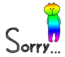 Iridescent bear sticker #9344108