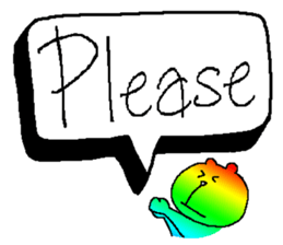 Iridescent bear sticker #9344116