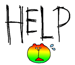 Iridescent bear sticker #9344119