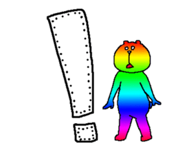 Iridescent bear sticker #9344125