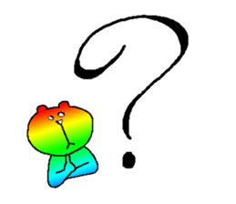 Iridescent bear sticker #9344126