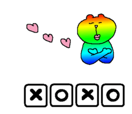 Iridescent bear sticker #9344127