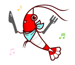 Benibachi Shrimp Official Sticker sticker #9344205