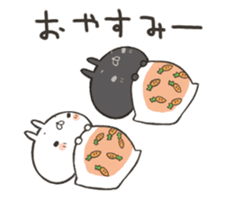 The rabbit which is twins sticker #9344214
