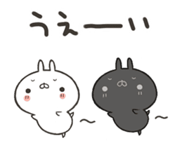 The rabbit which is twins sticker #9344226