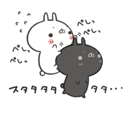 The rabbit which is twins sticker #9344229