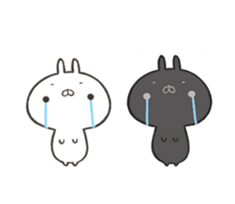 The rabbit which is twins sticker #9344231
