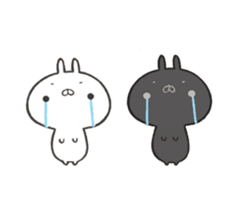 The rabbit which is twins sticker #9344231