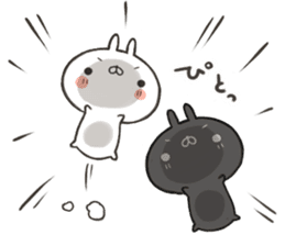 The rabbit which is twins sticker #9344239