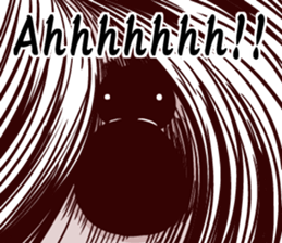 Black gourd cat English edition sticker #9344720