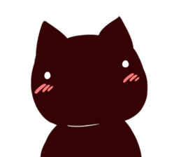 Black gourd cat English edition sticker #9344721