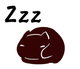 Black gourd cat English edition sticker #9344724