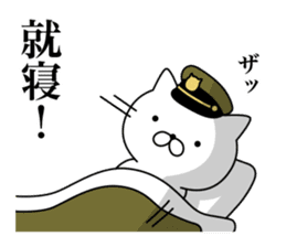 Military cat sticker #9345290