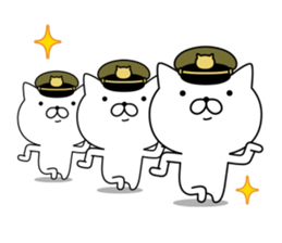 Military cat sticker #9345306