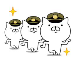 Military cat sticker #9345306