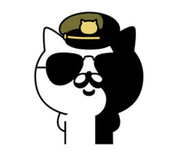 Military cat sticker #9345324