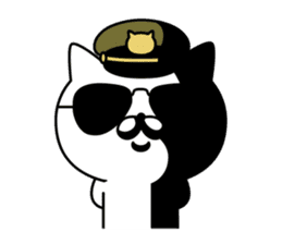 Military cat sticker #9345324