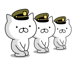 Military cat sticker #9345325
