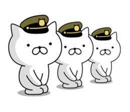 Military cat sticker #9345325