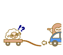 New Year of 2016 monkeys year sticker sticker #9345429