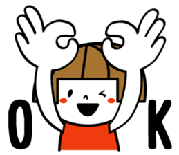 Bobbed girl ! sticker #9345729