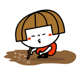 Bobbed girl ! sticker #9345738