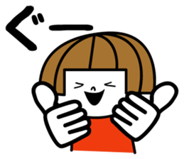 Bobbed girl ! sticker #9345750