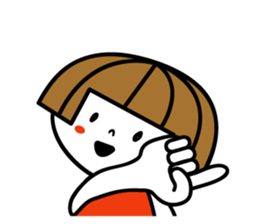 Bobbed girl ! sticker #9345754