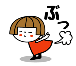 Bobbed girl ! sticker #9345756