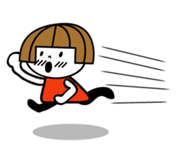 Bobbed girl ! sticker #9345764