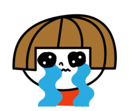 Bobbed girl ! sticker #9345765