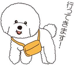 Lovely fluffy Bichon frise sticker #9346140